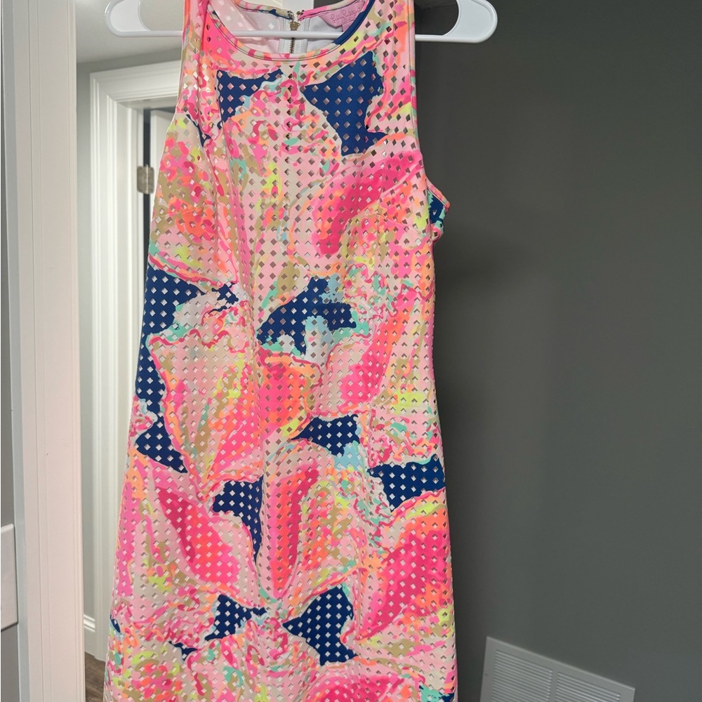 Lilly Pulitzer Pink and Blue Mini Dress